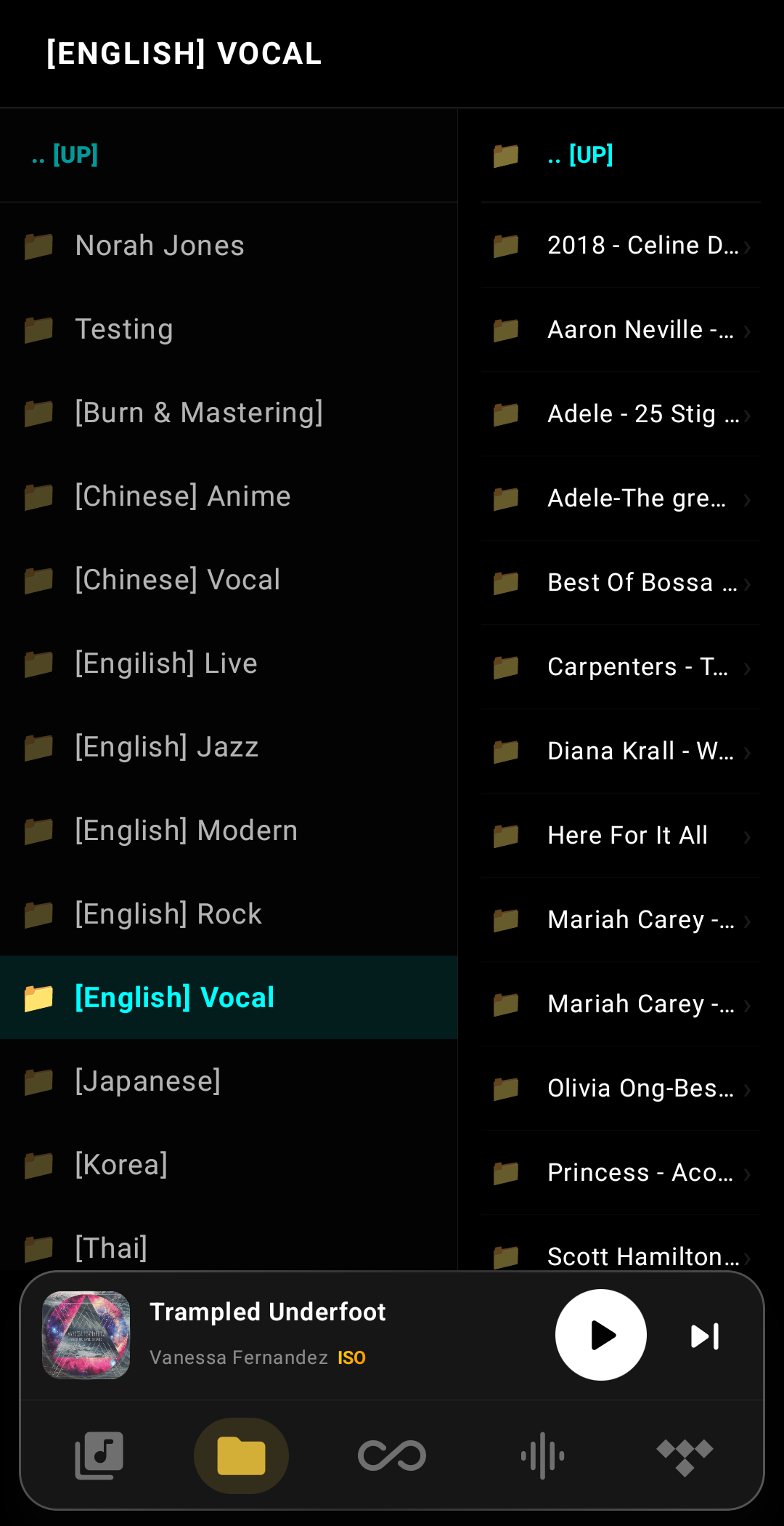 Folder View Navigation