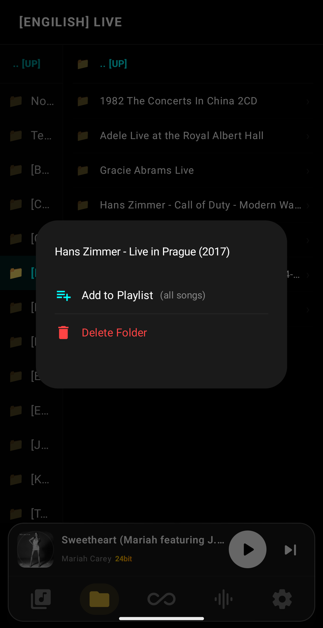 Folder Context Actions