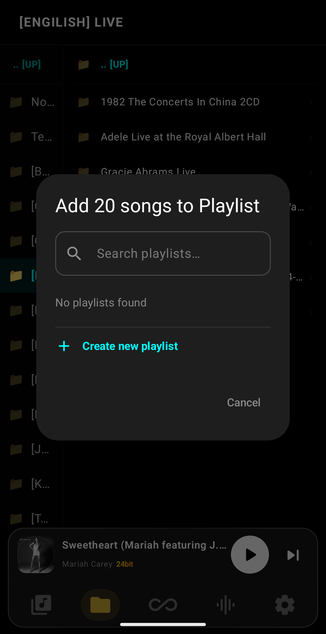 Add Songs to Playlist