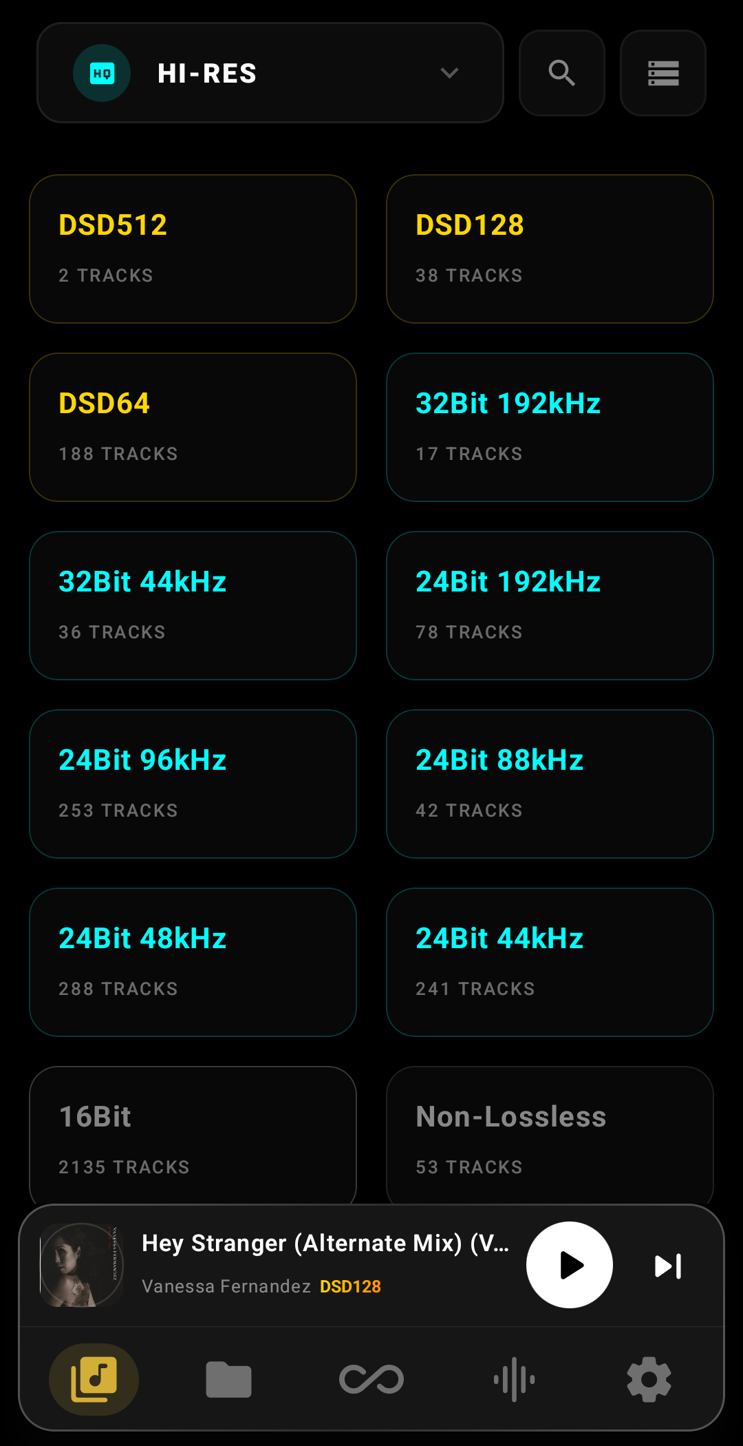 Hi-Res Audio Filtering